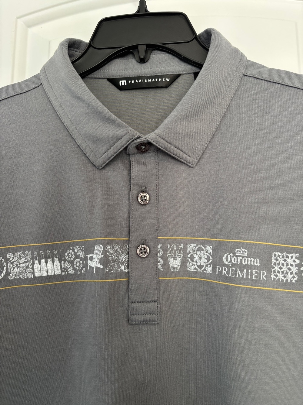 Travis Mathew x Corona Gray Polo limited edition